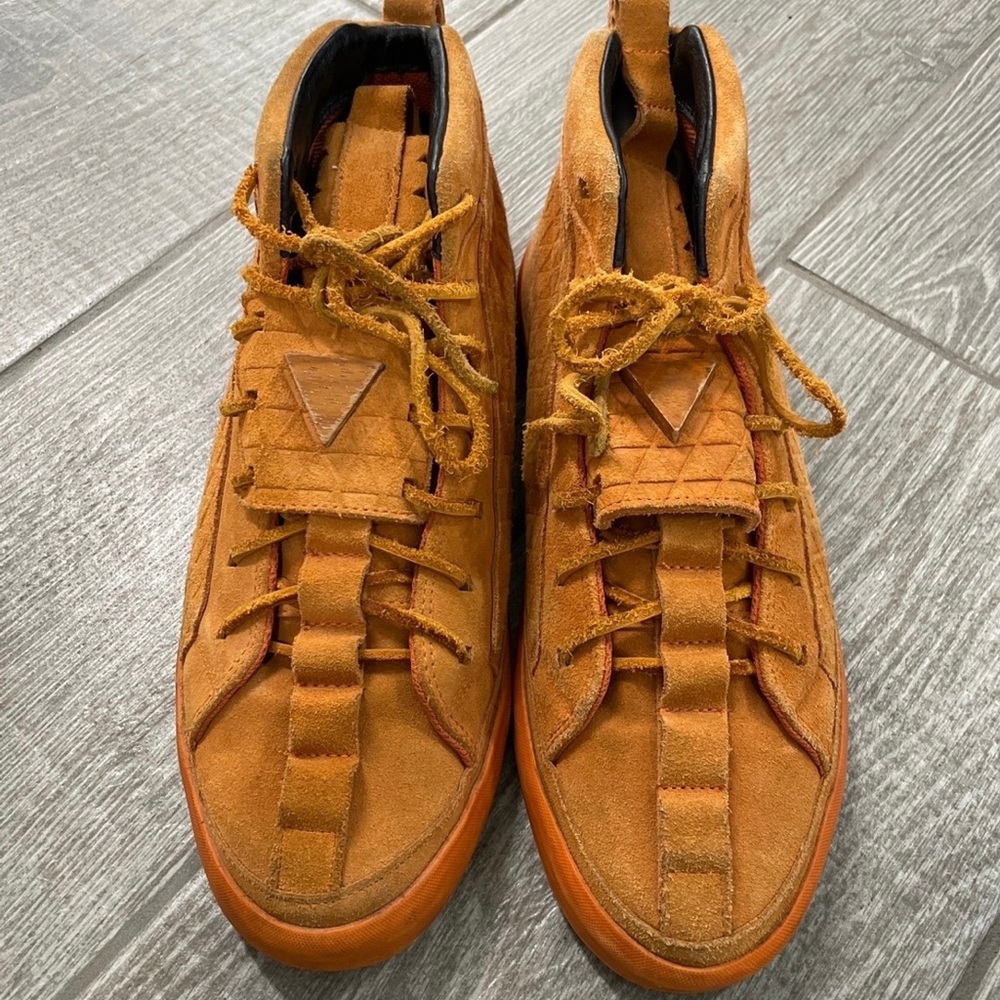 Orange Patrick Mohr x K1X sneakers, size 11.5